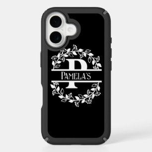 Minimalist Personalised Name with Letter P iPhone 16 Case