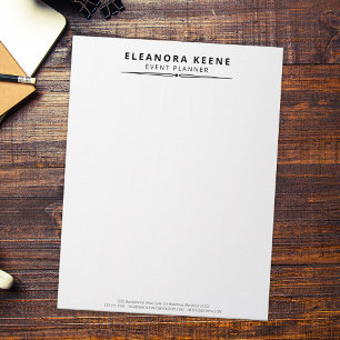 Minimalist Personalized Business Stationery, Letterhead