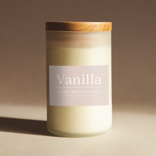 Minimalist Personalized Candle Label Sticker