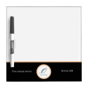Minimalist Personalized Initial & Name Organizing Dry Erase Board