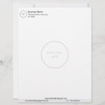 Minimalist Personalized Logo Letterhead<br><div class="desc">Minimalist Personalized Letterhead with your custom logo. Perfect for small businesses and promotional products. Get your Letterhead with your logo today!</div>