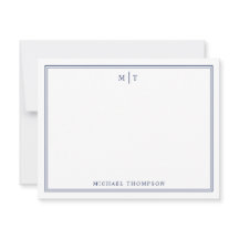 Minimalist Personalized Monogram Note Card