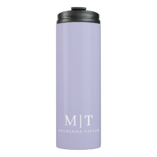 Minimalist personalized name monogrammed thermal tumbler