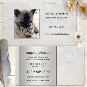 Minimalist Personalized Photo Business Card