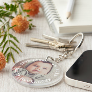 Minimalist Personalized Photo Keychain