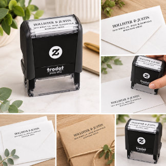 Minimalist Personalized Return Address Self-inking Stamp