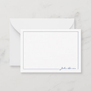 Minimalist Personalized Stationery Note Card