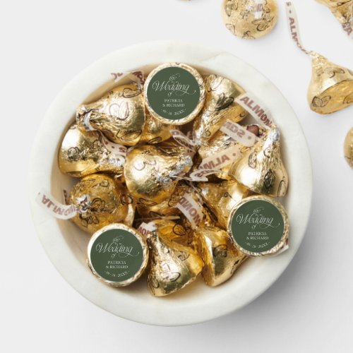 Minimalist Personalized Wedding Hershey®'s Kisses®