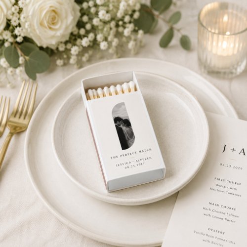 Minimalist Personalized Wedding Matchbox Matchboxes