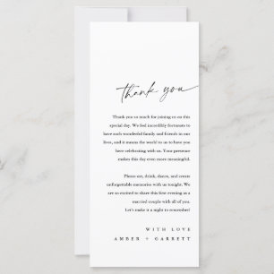 Minimalist Personalized Welcome & Thank You Card