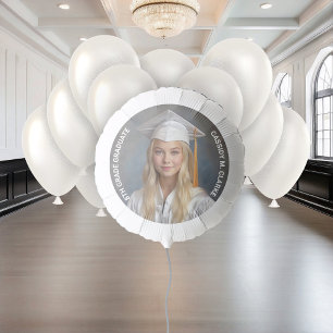 Minimalist Photo 8th Grade Graduation Balloon
