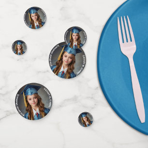 Minimalist Photo 8th Grade Graduation Confetti