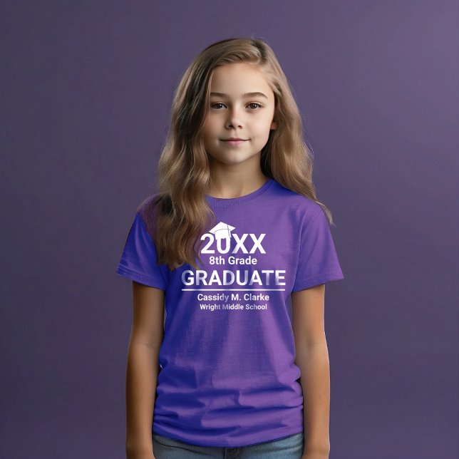 Minimalist Photo 8th Grade Graduation T-Shirt (Creator Uploaded)
