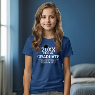 Minimalist Photo 8th Grade Graduation T-Shirt