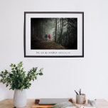 Minimalist Photo and Typewriter Caption Poster<br><div class="desc">Simple sentiment with photo poster</div>