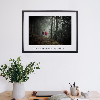 Minimalist Photo And Typewriter Caption Poster by beckynimoy at Zazzle