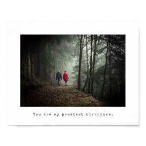 Minimalist Photo and Typewriter Caption small Poster