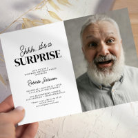 Minimalist Photo Birthday Invitation