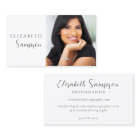 Minimalist Photo Black and White Business Card