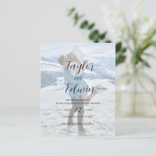 Minimalist Photo Budget Wedding Save the Date