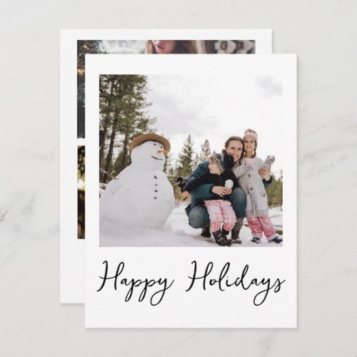 Minimalist Photo Christmas Holiday Card