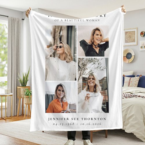 Minimalist Photo Collage In Loving Memory