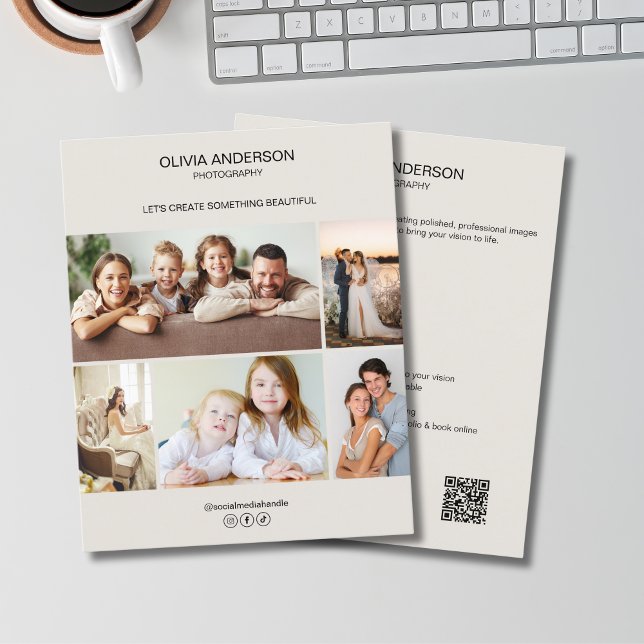 Minimalist Photo Collage Photographer Business Flyer (Minimalist Photo Collage Photographer Business Flyer)