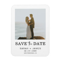 Minimalist Photo Elegant Modern Save The Date