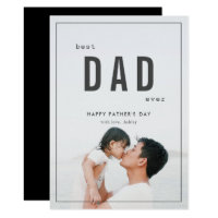Minimalist Photo Father's Day Card
