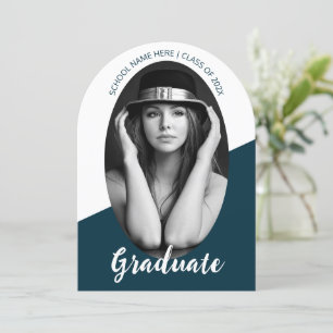 Minimalist Photo Graduation Invitation