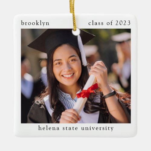 Minimalist Photo Graduation Keepsake 