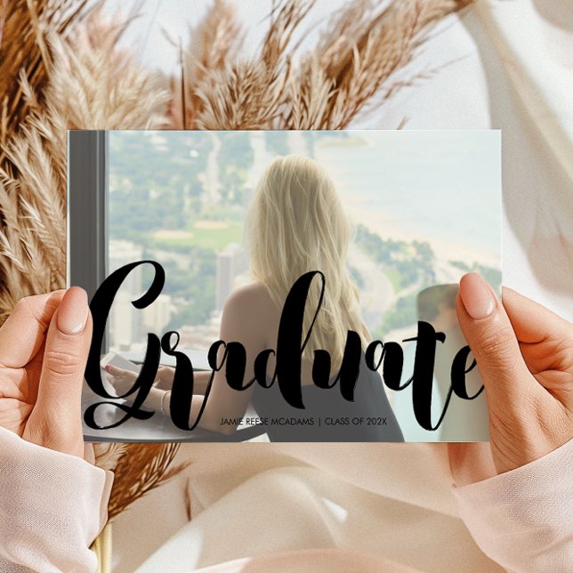 Minimalist Photo Graduation Party Invitation (Creator Uploaded)