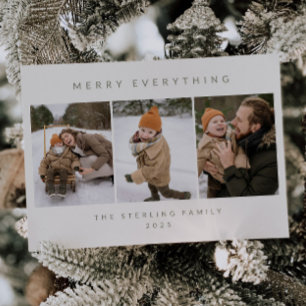 Minimalist Photo Holiday Card