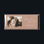 Minimalist Photo Love Is Sweet Wedding Hershey Bar<br><div class="desc">These customizes Hershey bars make the perfect favors for weddings,  bridal showers,  and other wedding events!</div>