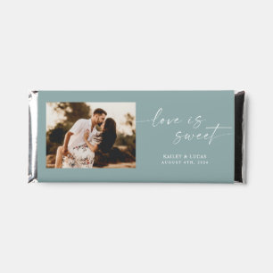 Minimalist Photo Love Is Sweet Wedding Hershey Bar