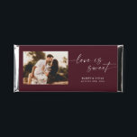 Minimalist Photo Love Is Sweet Wedding Hershey Bar<br><div class="desc">These customizes Hershey bars make the perfect favors for weddings,  bridal showers,  and other wedding events!</div>
