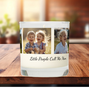 Minimalist Photo Mom's Kids Script Personalize Scented Candle