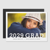 Minimalist Photo Overlay Graduation Announcement (Front/Back)