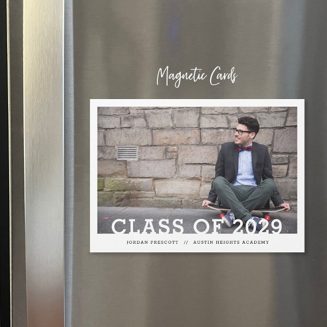 Minimalist Photo Overlay Graduation Announcement (Creator Uploaded)