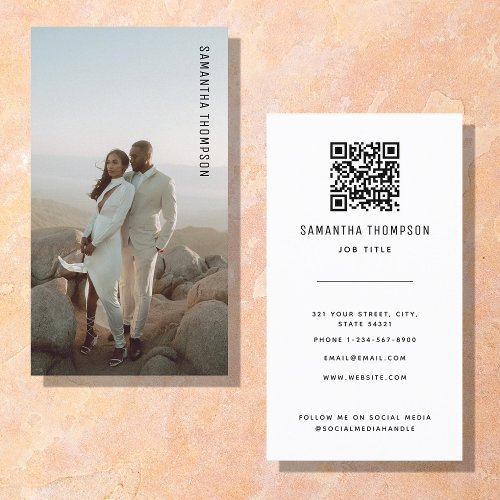 Minimalist Photo Professional Wedding Photography  Business Card