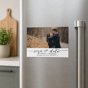 Minimalist Photo Save the Date Magnetic Invitation