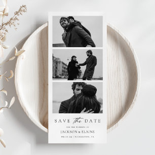Minimalist Photo Strip Save The Date