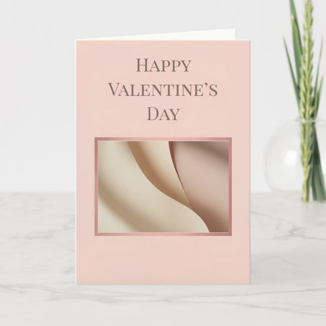Minimalist Photo Valentine Card (Front)