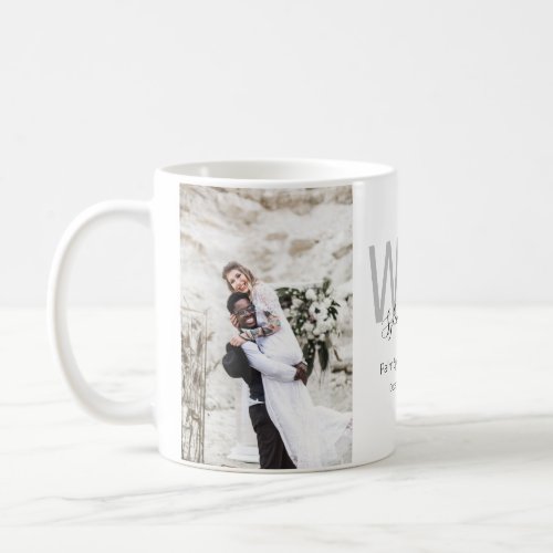 Minimalist Photo Wedding Favor Coffee Mug