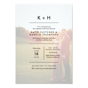 photo wedding invitations zazzle