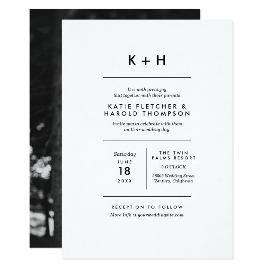 Minimalist Wedding Invitations 7