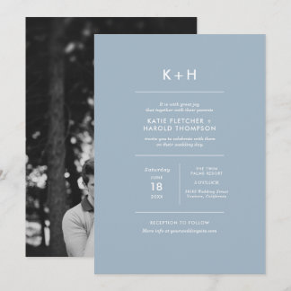 Minimalist Photo Wedding Invitation