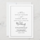 Minimalist Photo Wedding Invitation | Zazzle