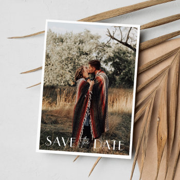 Minimalist Photo Wedding  Save The Date by stylelily at Zazzle