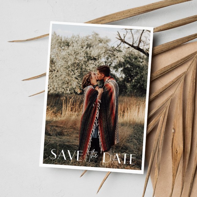 Minimalist Photo Wedding  Save The Date (Minimalist Photo Wedding Save The Date)